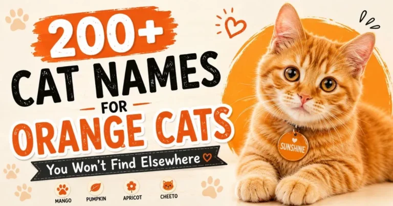 Cat Names for Orange Cats