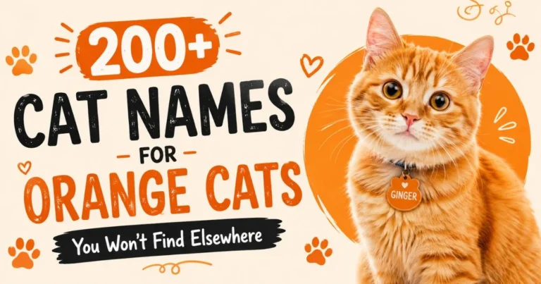 Names for Orange Cats