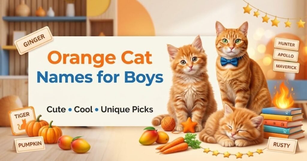 Orange Cat Names for Boys