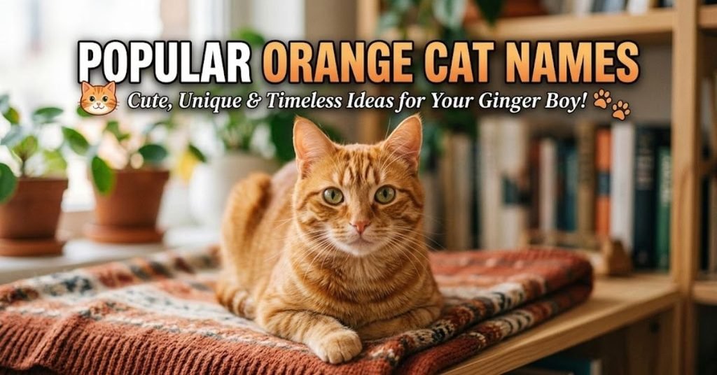 Popular Orange Cat Names