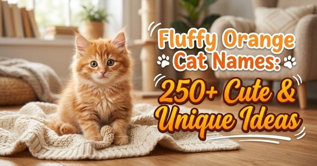 Fluffy Orange Cat Names
