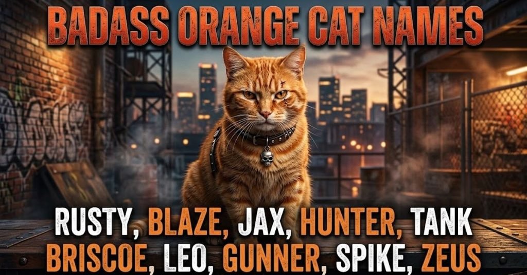 Badass Orange Cat Names