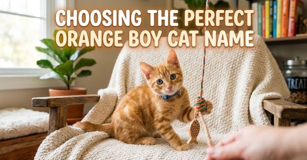 Perfect Orange Boy Cat Name