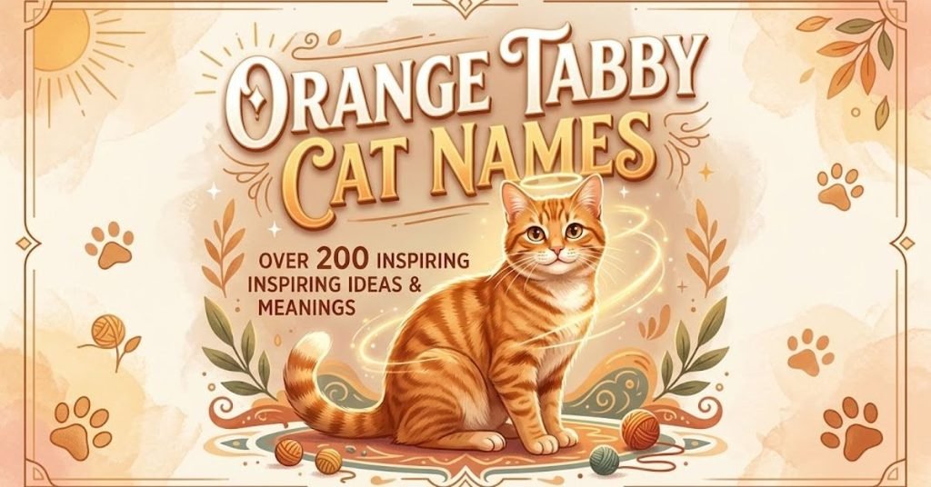 Orange Tabby Cat Names