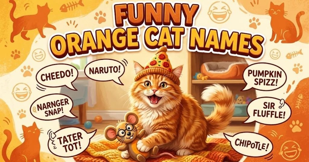 Funny Orange Cat Names