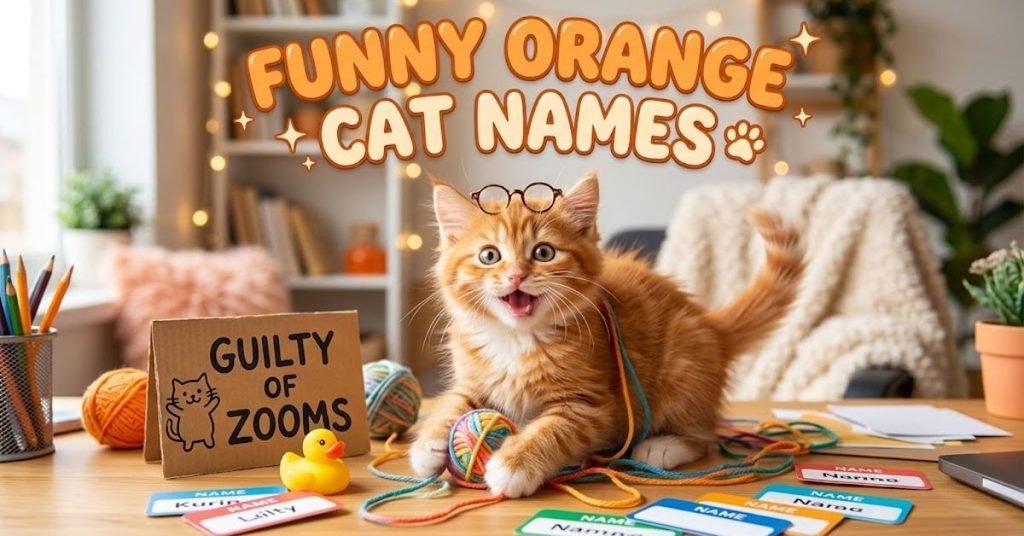 Funny Orange Cat Names