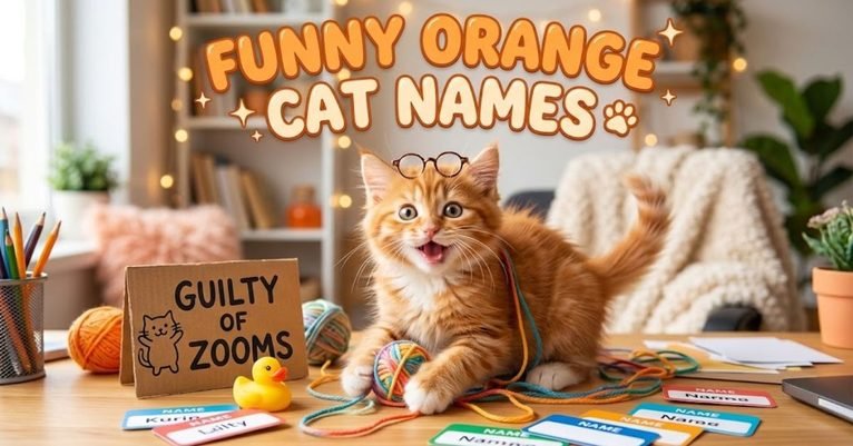 Funny Orange Cat Names