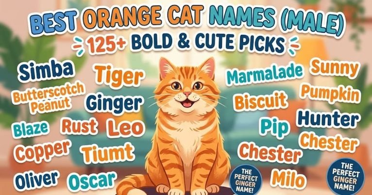 Best Orange Cat Names Male