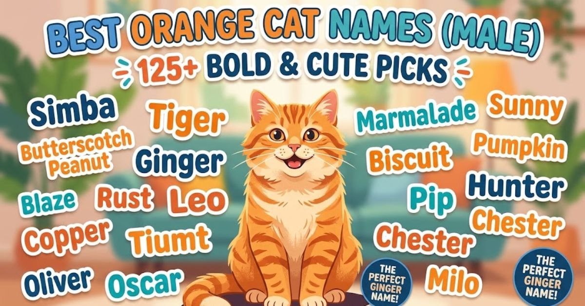 Best Orange Cat Names Male
