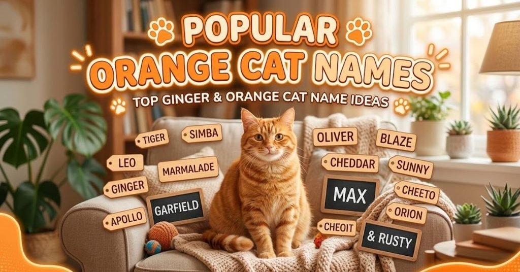 Popular Orange Cat Names