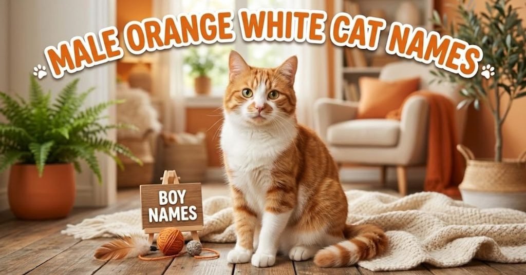 Male Orange White Cat Names