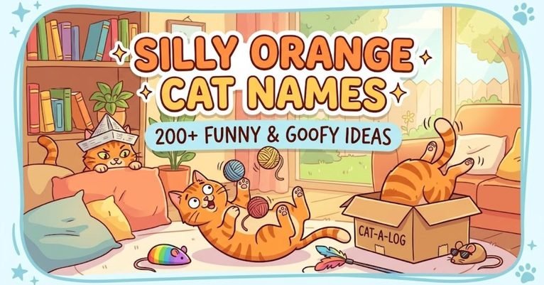 Silly Orange Cat Names