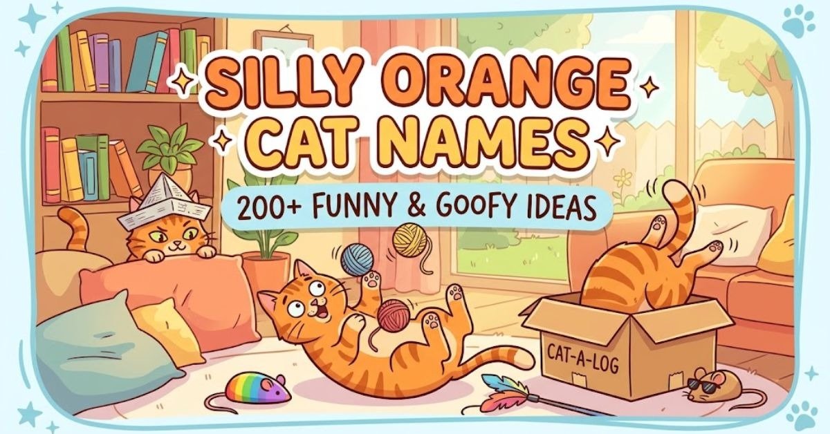 Silly Orange Cat Names