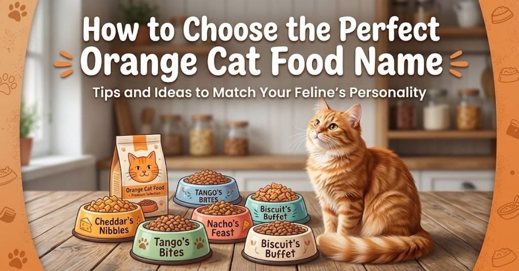 How to Choose the Perfect Orange Cat Food Name