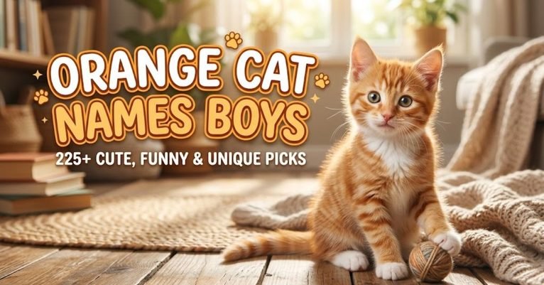 orange cat names boys