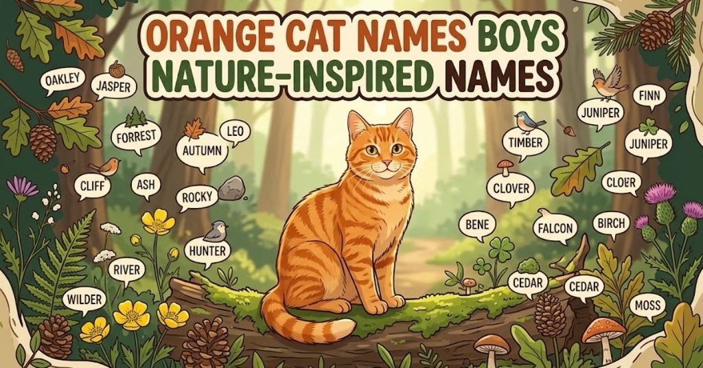 Orange Cat Names Boys Nature-Inspired Names