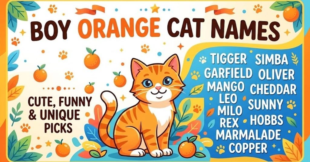 Boy orange cat names