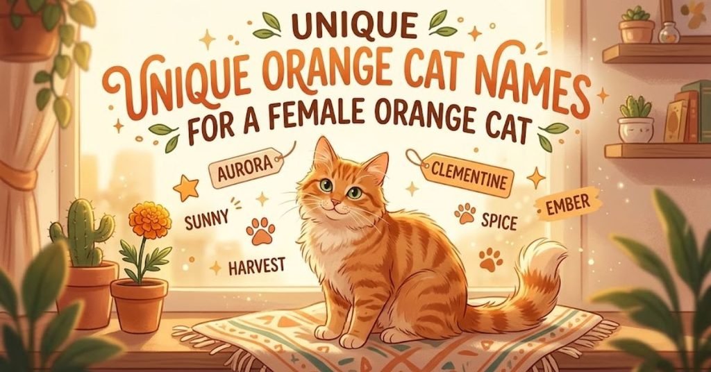 Unique Orange Cat Names for a Female Orange Cat