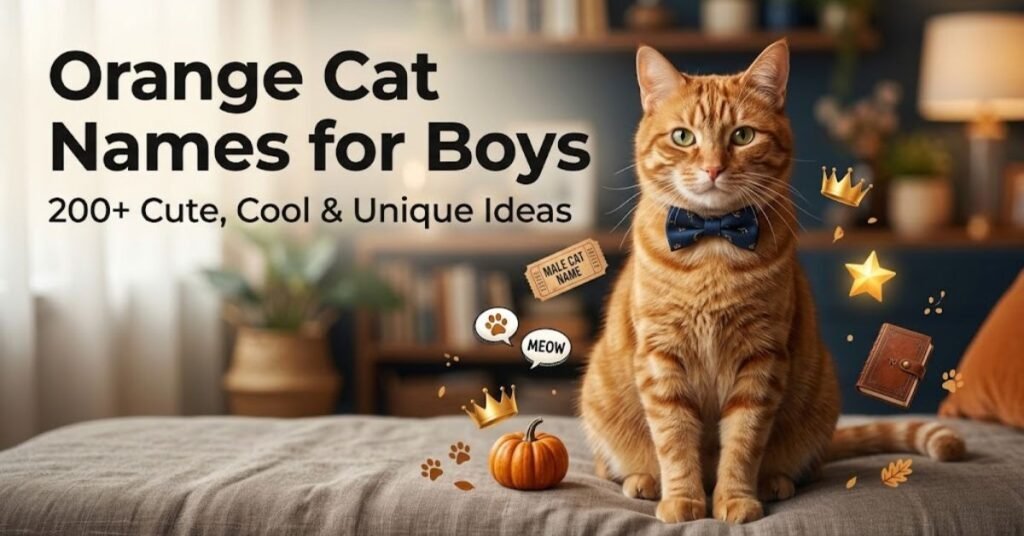 Orange Cat Names for Boys