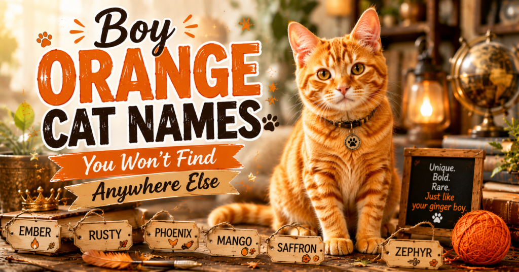 Boy Orange Cat Names