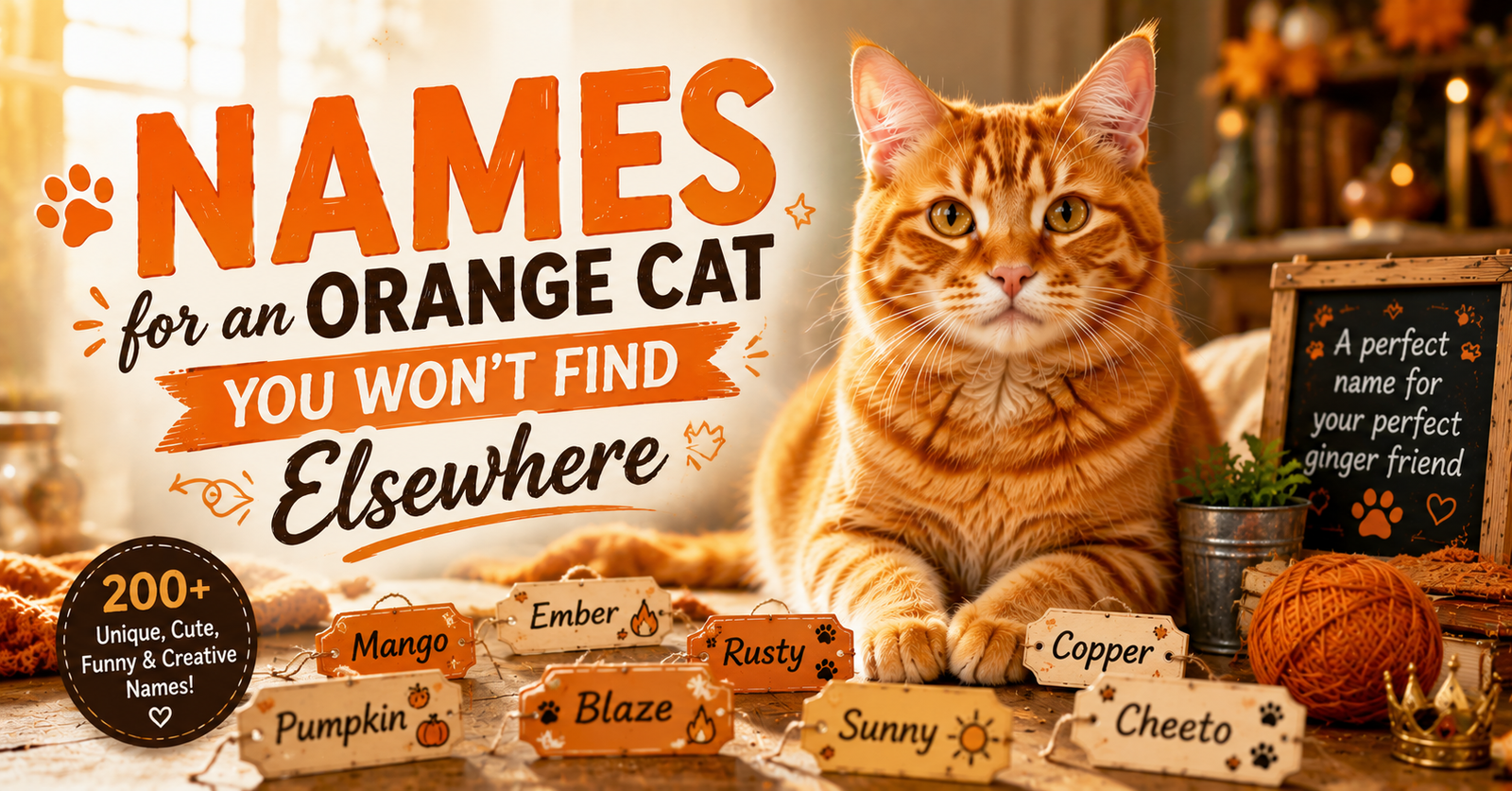 Names for an Orange Cat