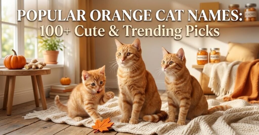 Most Popular Orange Cat Names