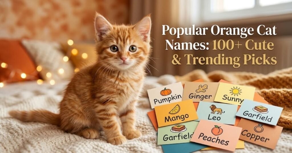 Top 100 Most Popular Orange Cat Names