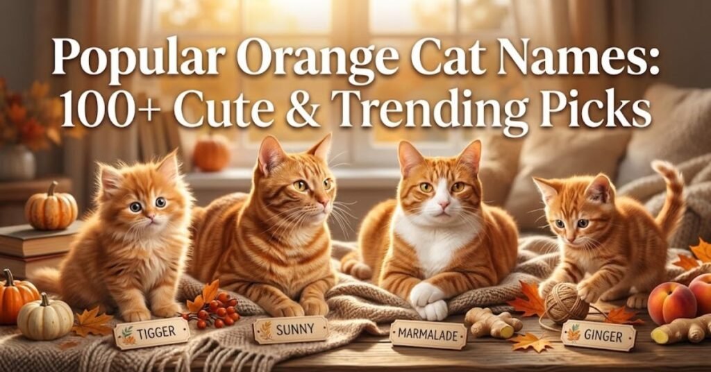 Popular Orange Cat Names
