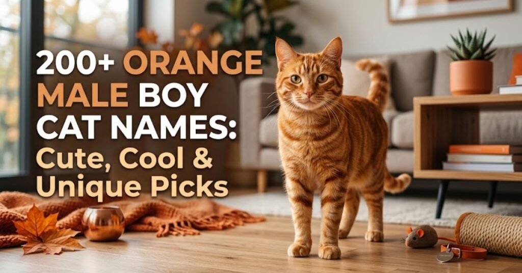 More Orange Cat Names for Boys