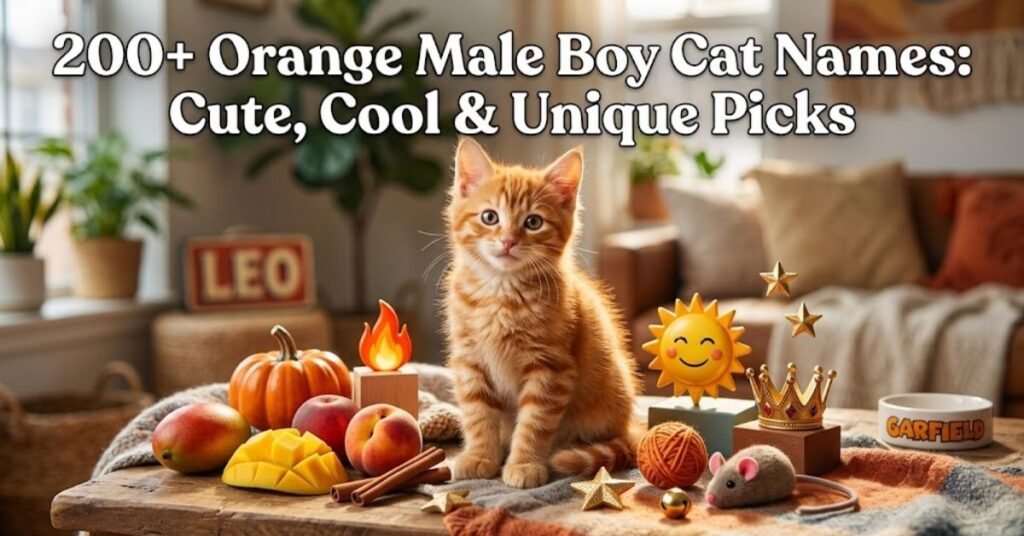 Orange Male Boy Cat Names
