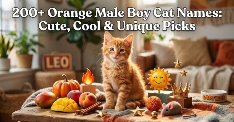 Orange Male Boy Cat Names