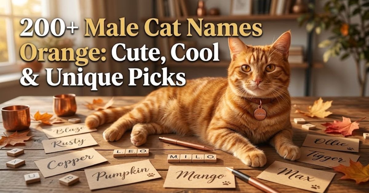 Male Cat Names Orange