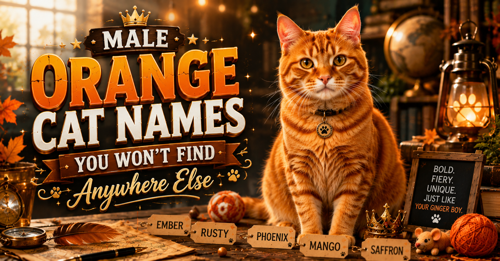 Male Orange Cat Names