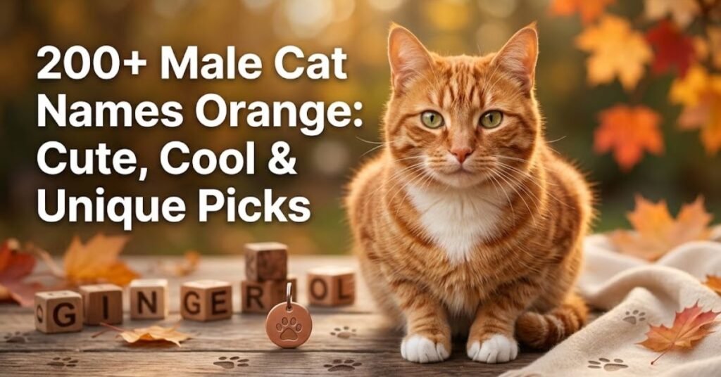 Unique Male Cat Names Orange