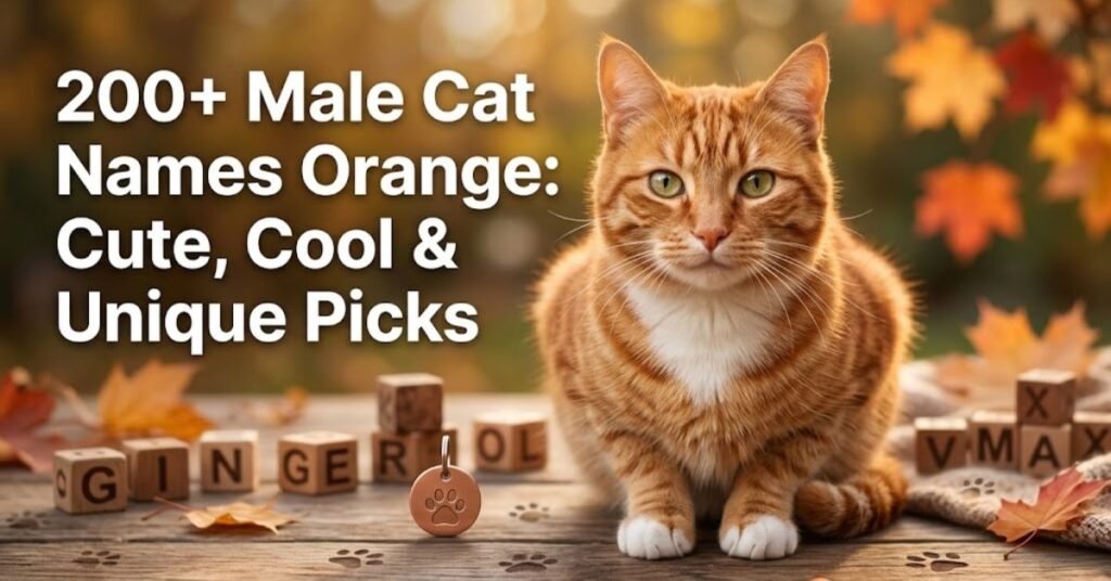 Male Cat Names Orange Ideas