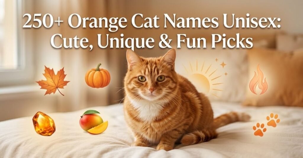 Orange Cat Names Unisex