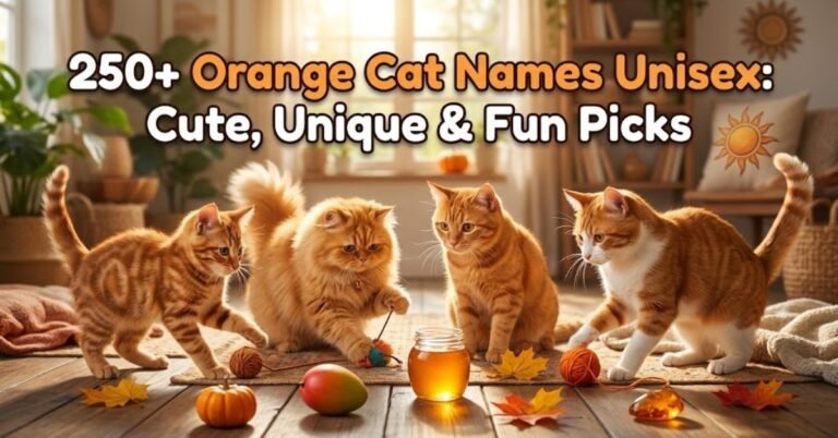Orange Cat Names Unisex