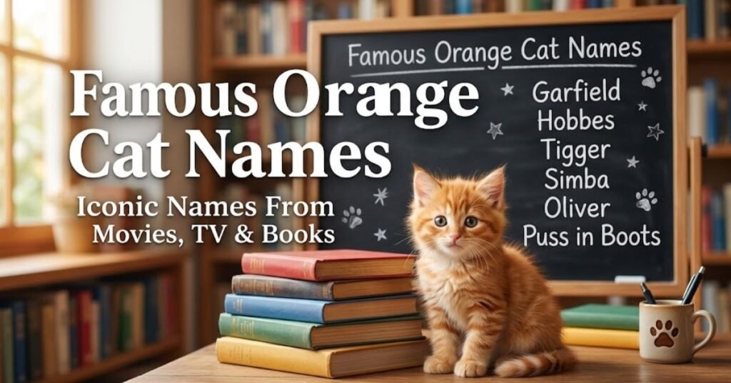 Famous Orange Cat Names iconic