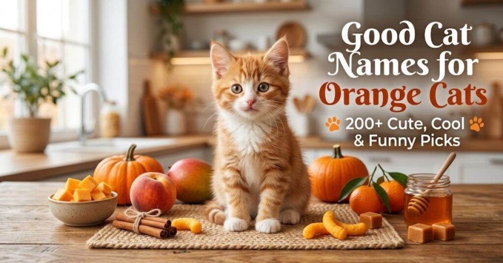 Orange Tabby Cat Names