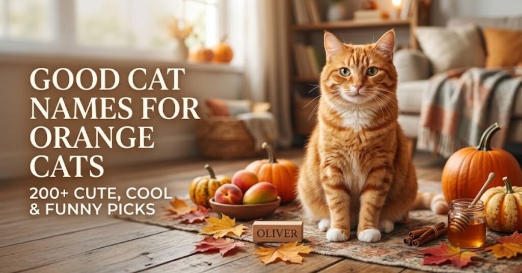 Names for Orange Male Cats