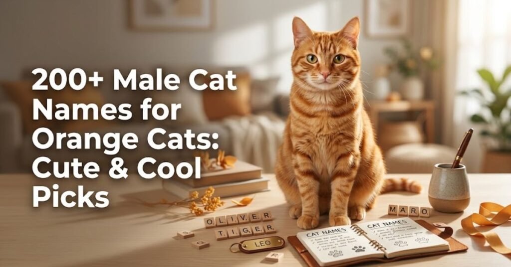 Male Cat Names for Orange Cats