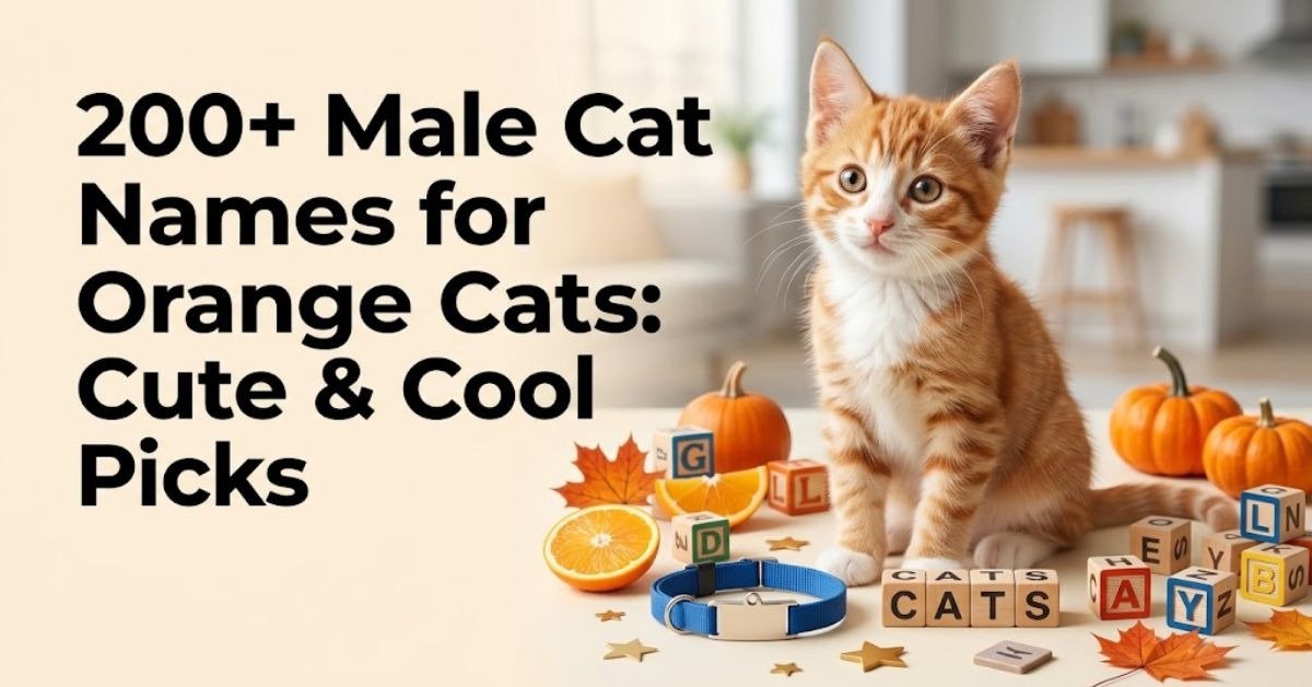 Male Cat Names for Orange Cats