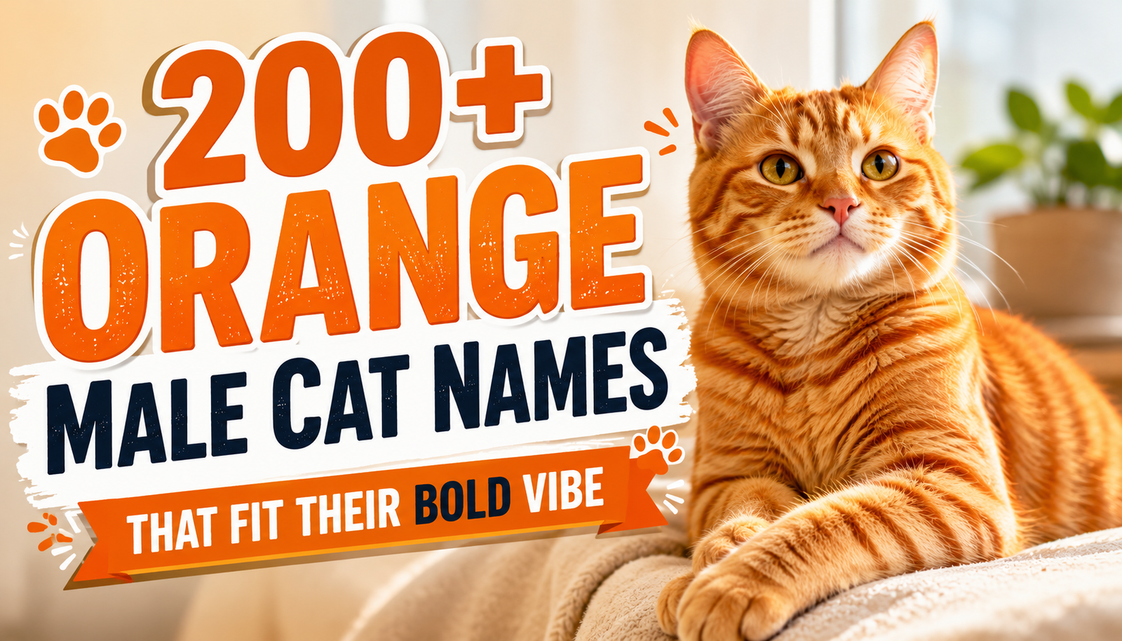 Orange Male Cat Names