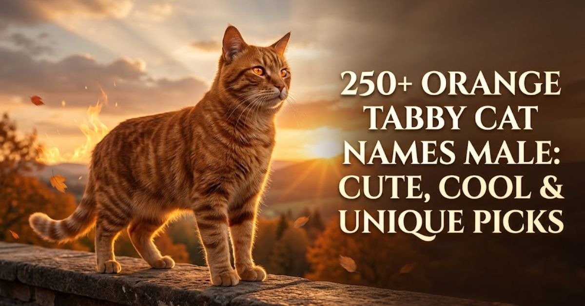 Orange Tabby Cat Names Male
