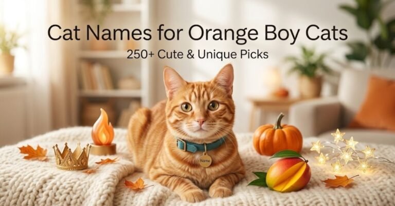 Cat Names for Orange Boy Cats