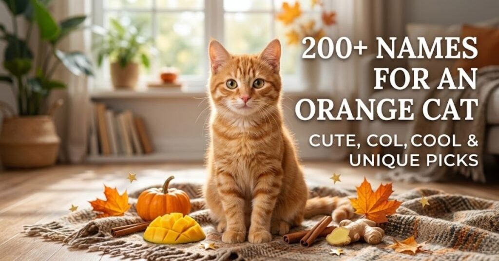 Names for an Orange Cat