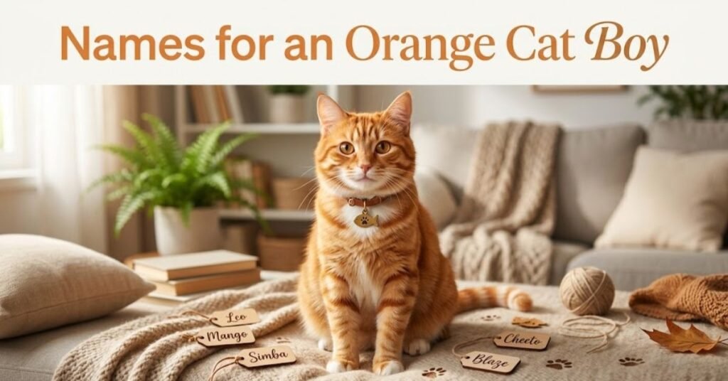Names for an Orange Cat Boy