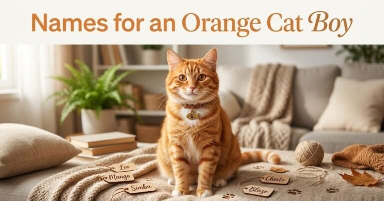 Names for an Orange Cat Boy