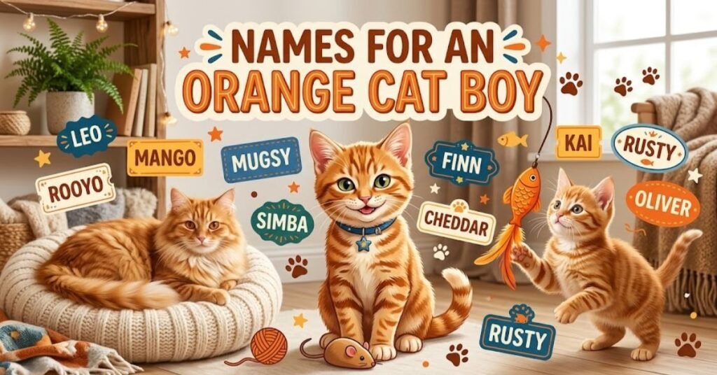 Names for an Orange Cat Boy Mythical & Fantasy