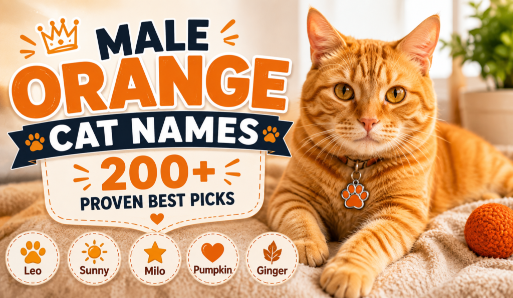 Male Orange Cat Names List